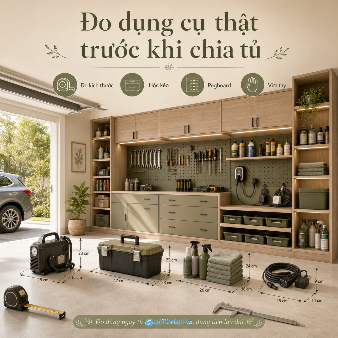 Đo khăn hóa chất và phụ kiện thật trước khi chia tủ