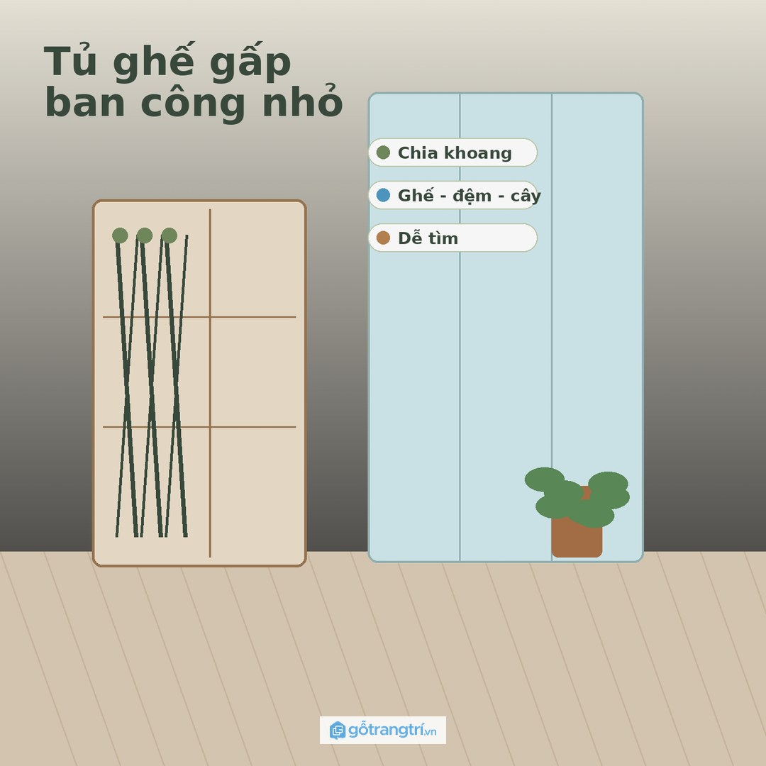 Chia khoang theo ghế gấp đệm ngồi đồ chăm cây khăn lau và khay nhỏ