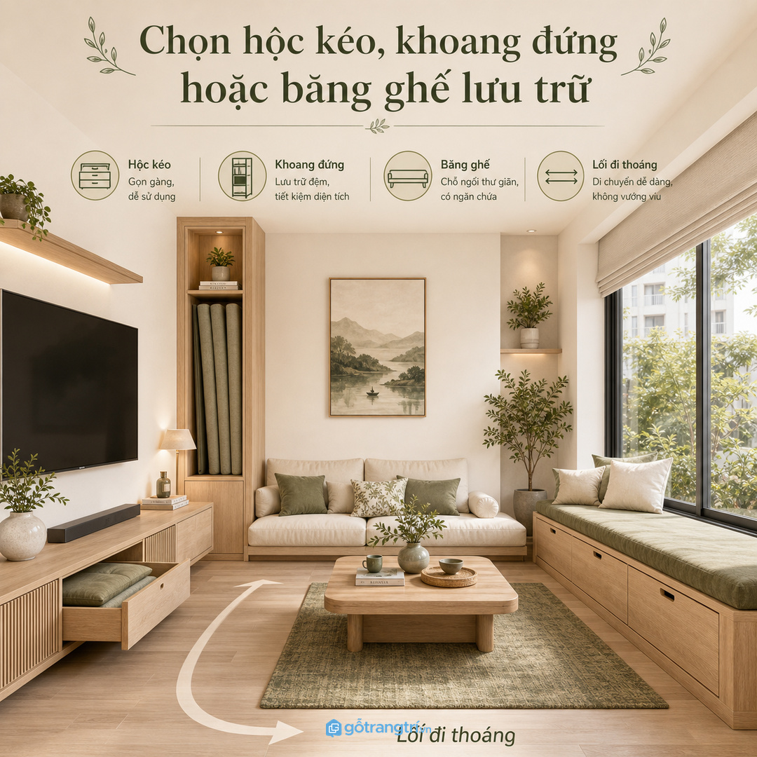 Đo nệm sau khi gấp và xếp chồng trước khi chia khoang