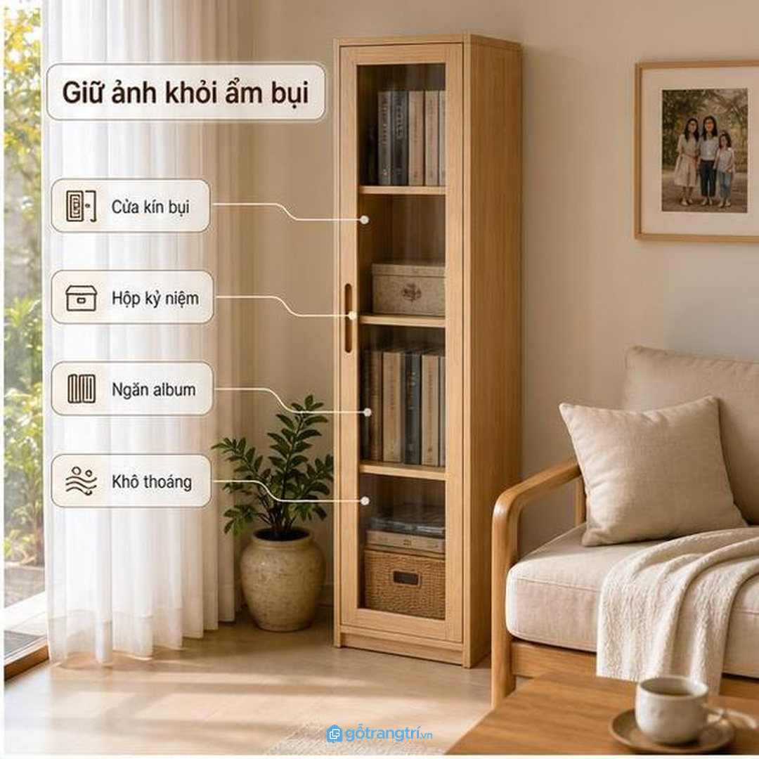 Vị trí gần sofa hoặc kệ tivi giúp cả nhà dễ lấy xem khi quây quần