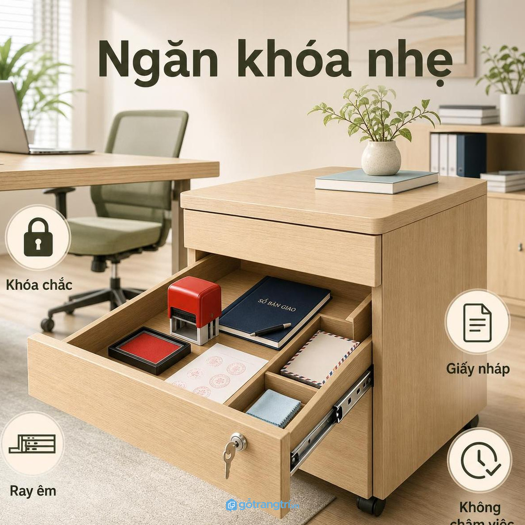 Ngăn khóa nhẹ giúp kiểm soát nhưng không làm chậm thao tác
