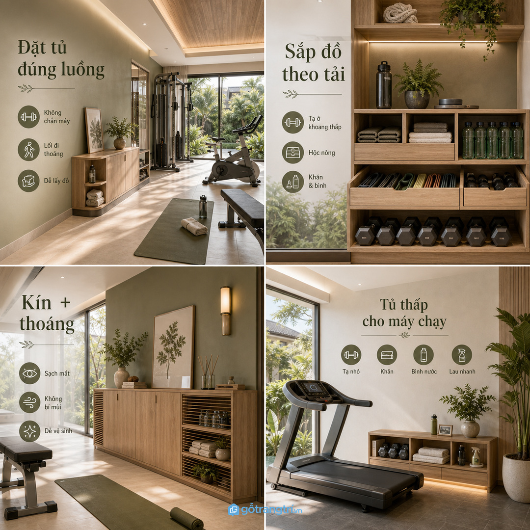 Tạ nhỏ cần khoang thấp chắc còn dây khăn và bình nước cần hộc nông