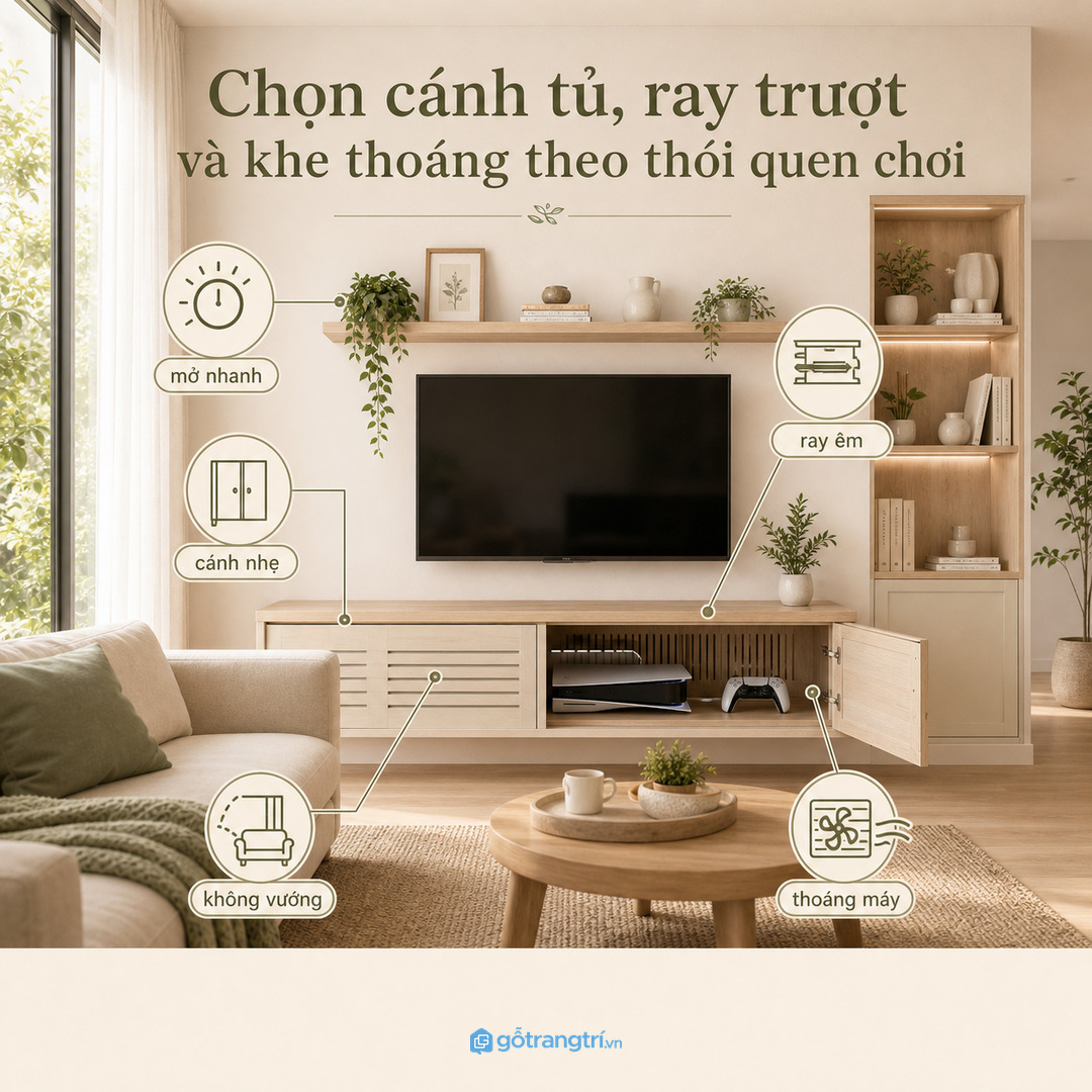 Dùng cánh thoáng hoặc khoang mở có kiểm soát