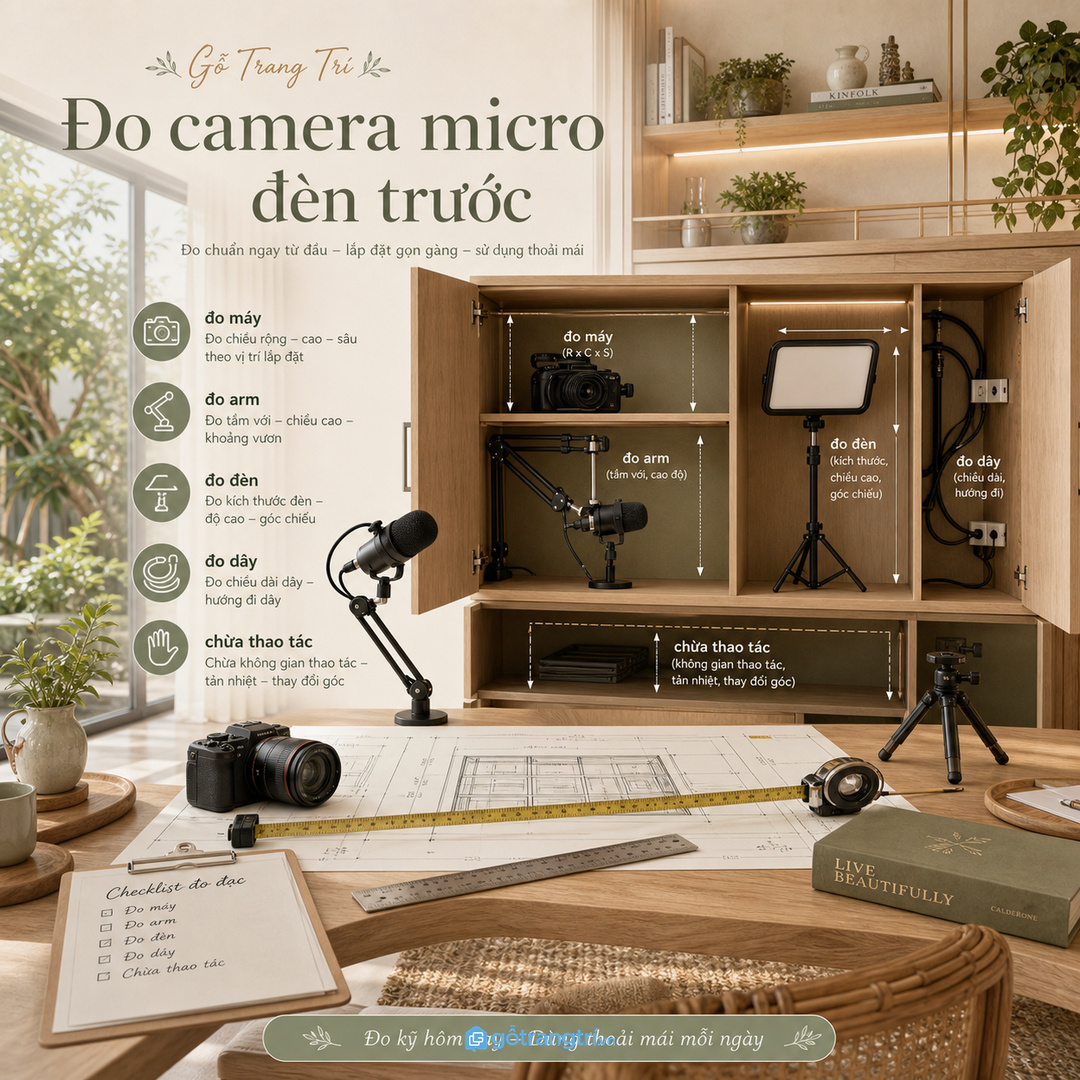 Tủ studio không phải kho đồ, cần ranh giới rõ giữa thiết bị và vật dụng