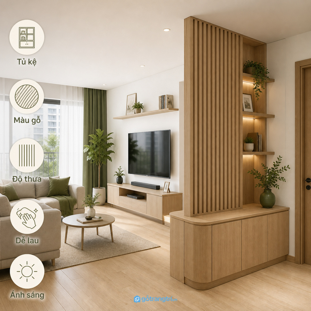 Chọn độ cong độ thưa và chiều cao vách theo tầm nhìn