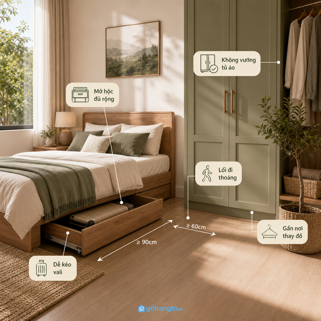 Vật liệu dễ lau chống bụi gầm giúp vali sạch hơn giữa các chuyến đi