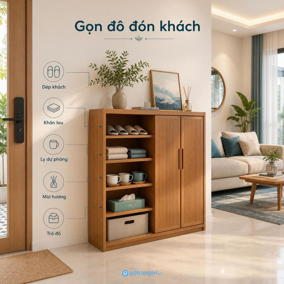 Khay khăn, giấy, cốc và tinh dầu giúp thao tác chuẩn bị nhanh hơn