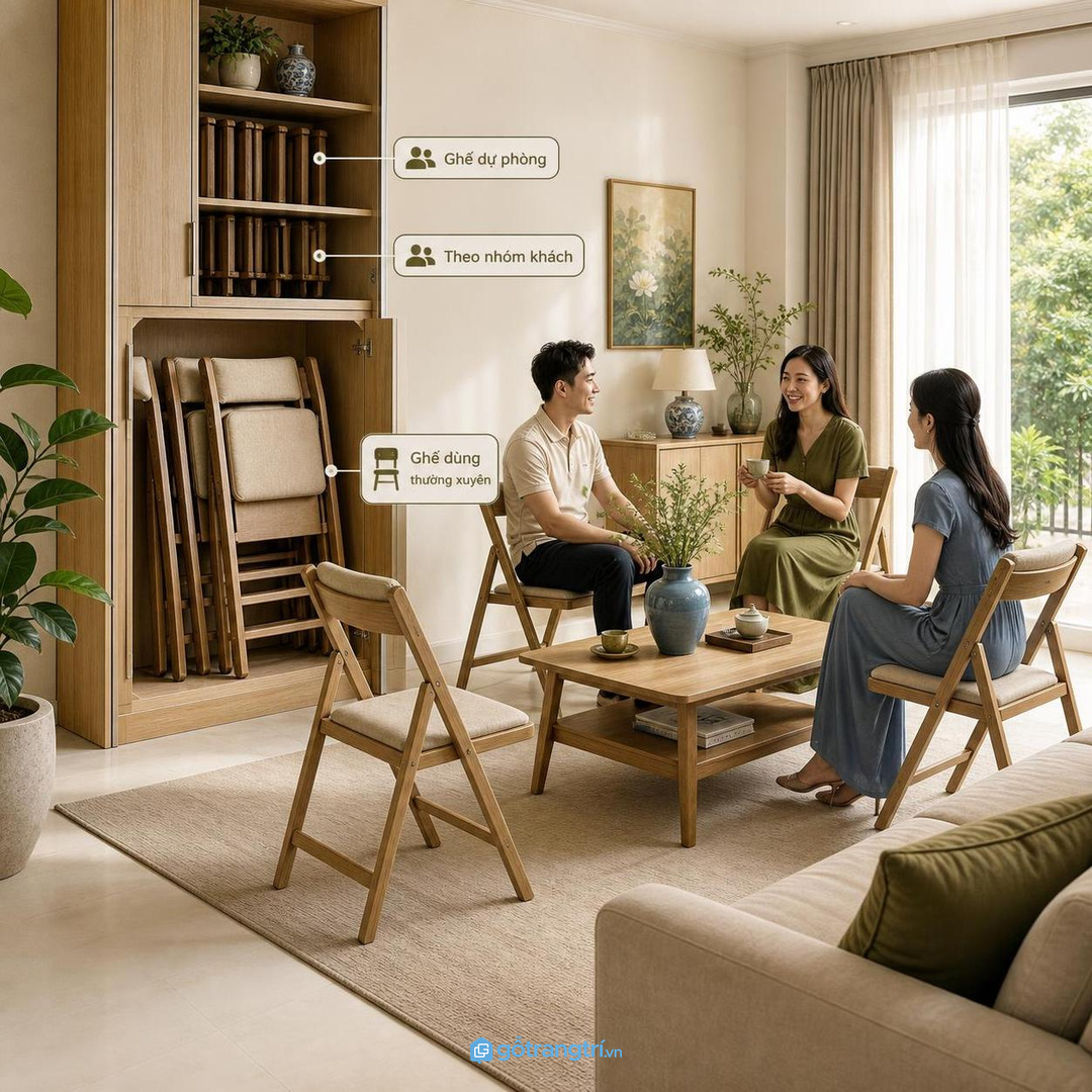 Giữ ray, bản lề và đáy tủ đủ chắc để không xước sàn hoặc kẹt ghế
