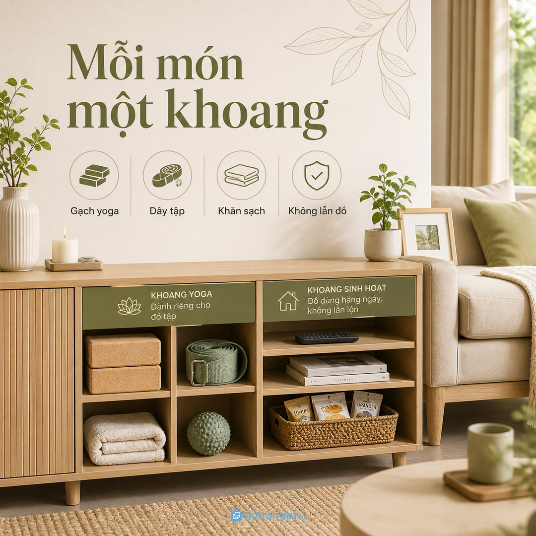 Vật liệu dễ lau thoáng khí và đồng bộ với kệ tivi