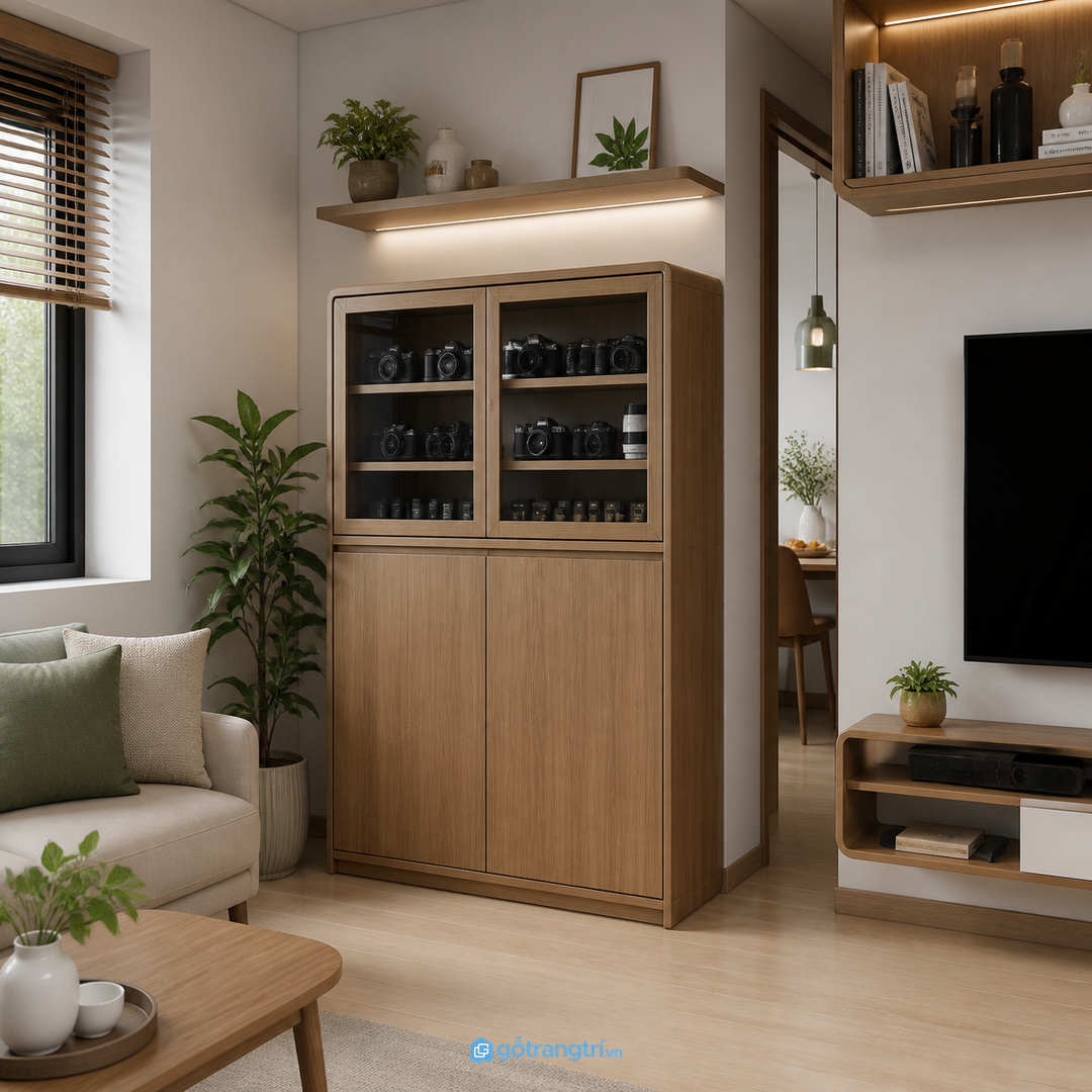 Tủ máy ảnh dễ lau và khô thoáng