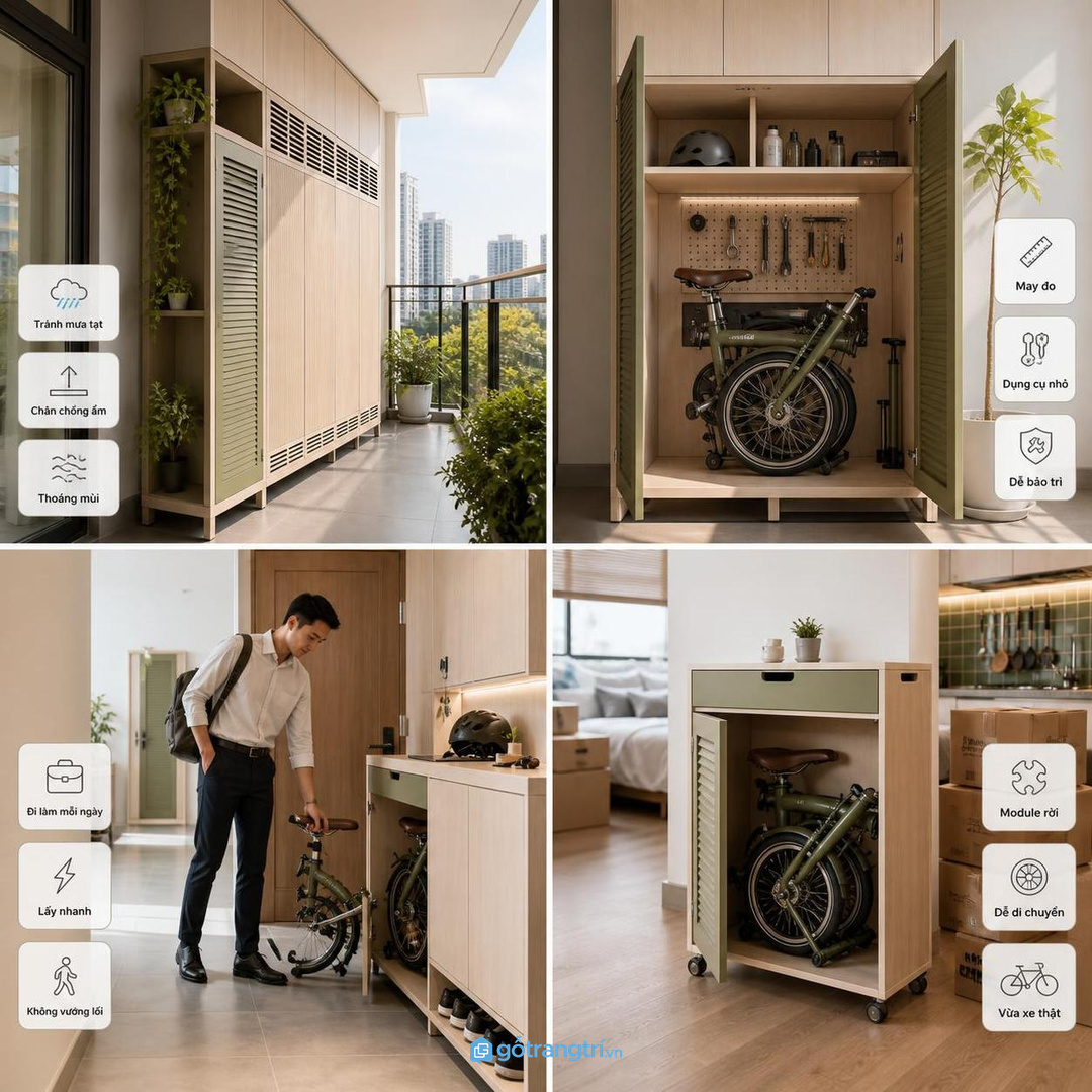 Tủ có khóa giúp đồ sắc và dung dịch chăm cây an toàn hơn với trẻ nhỏ
