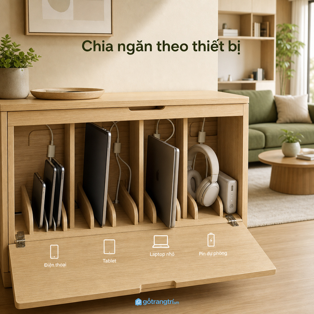 Chia ngăn theo từng thiết bị cá nhân