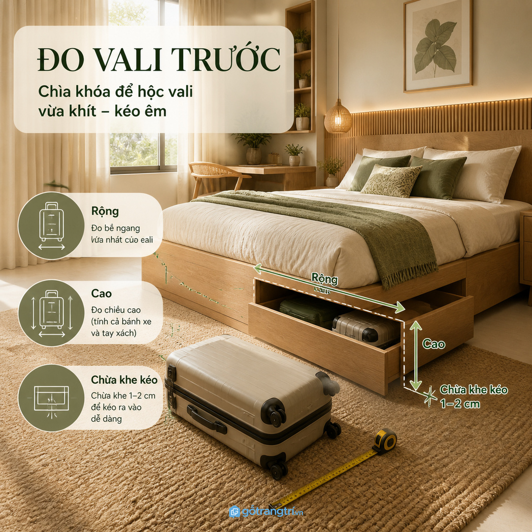 Người hay đi công tác cần hộc vali cabin ở vị trí dễ kéo