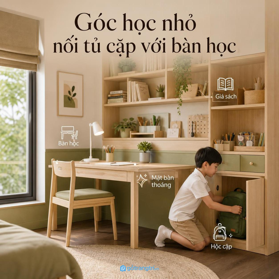 Nhà phố có lối vào hẹp nên dùng tủ nông sát tường