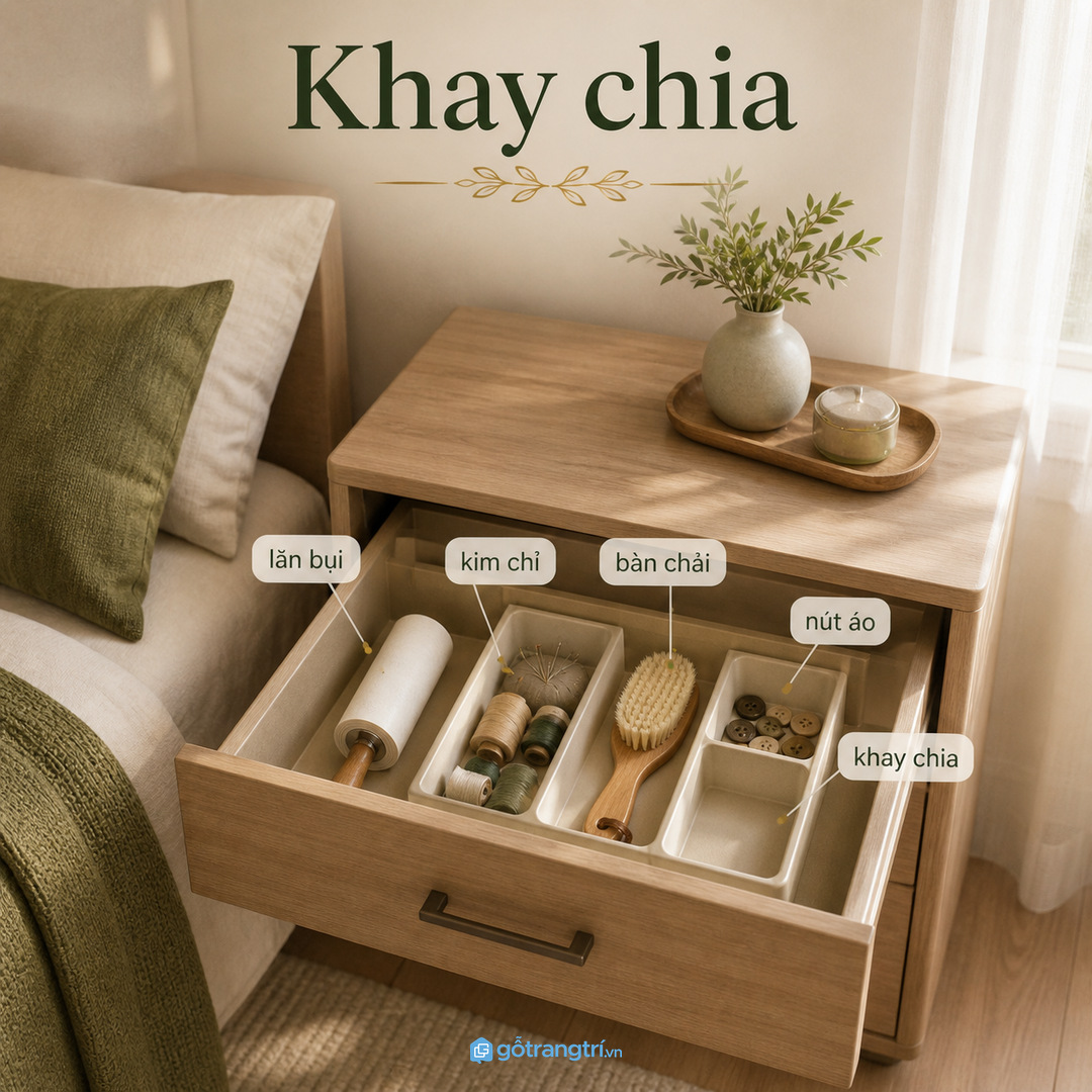 Phòng ngủ vợ chồng nên tách đồ chăm áo khỏi mỹ phẩm và thuốc
