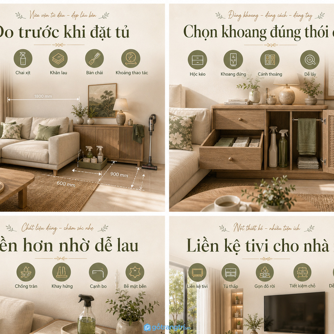 Căn hộ nhỏ hợp khoang vệ sinh liền kệ tivi