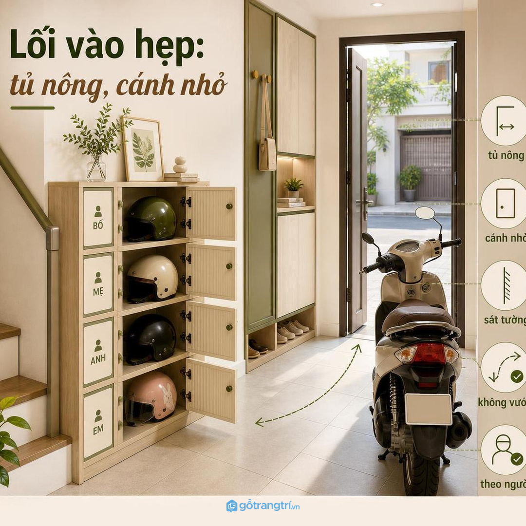Nhà có trẻ nhỏ cần khoang cao, cạnh bo và sàn khô