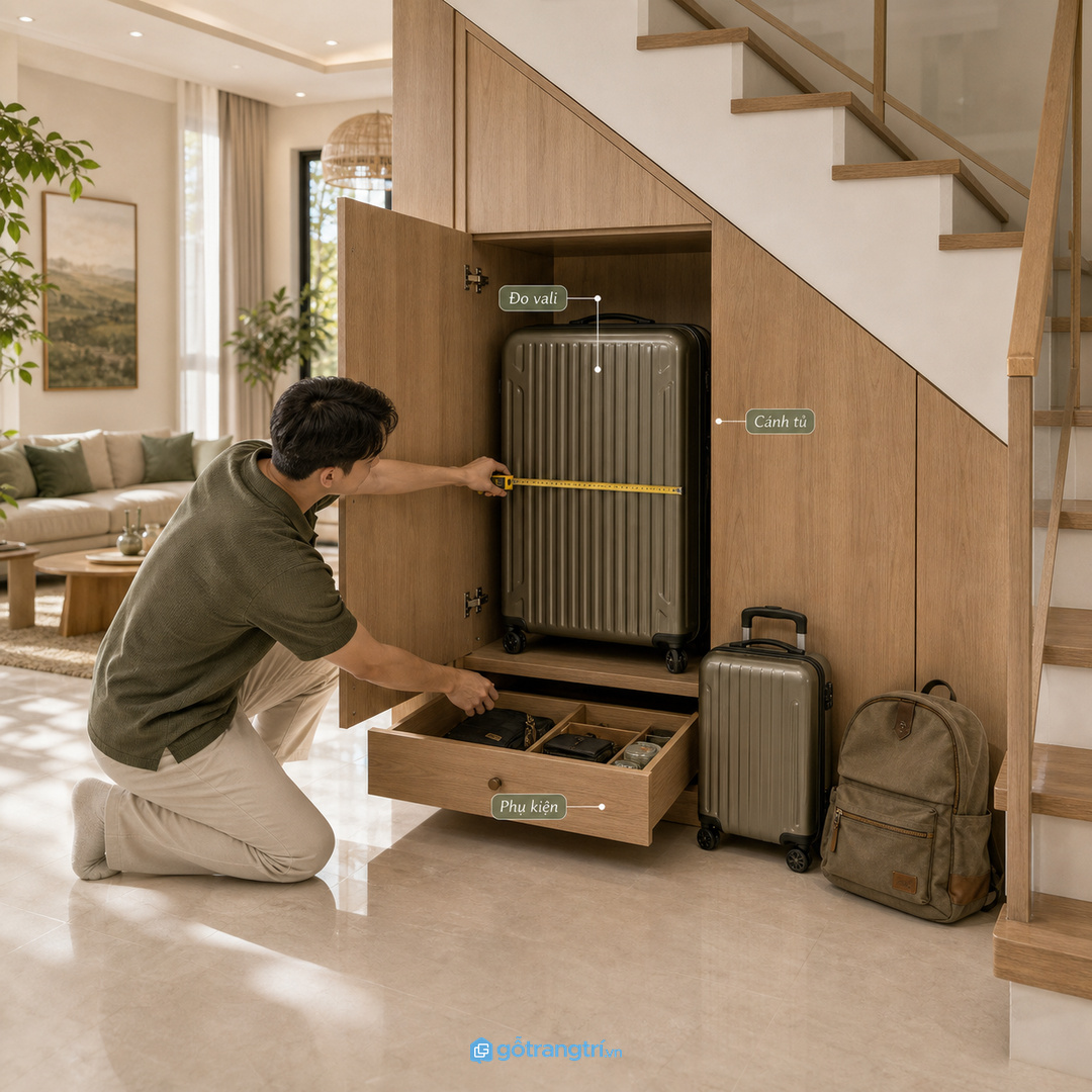 Cánh kín và đáy dễ lau giúp vali ít bụi hơn giữa các chuyến đi