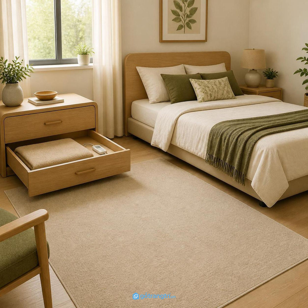 Phòng bố mẹ lớn tuổi cần hộc thấp, kéo nhẹ và dây dễ nhận biết