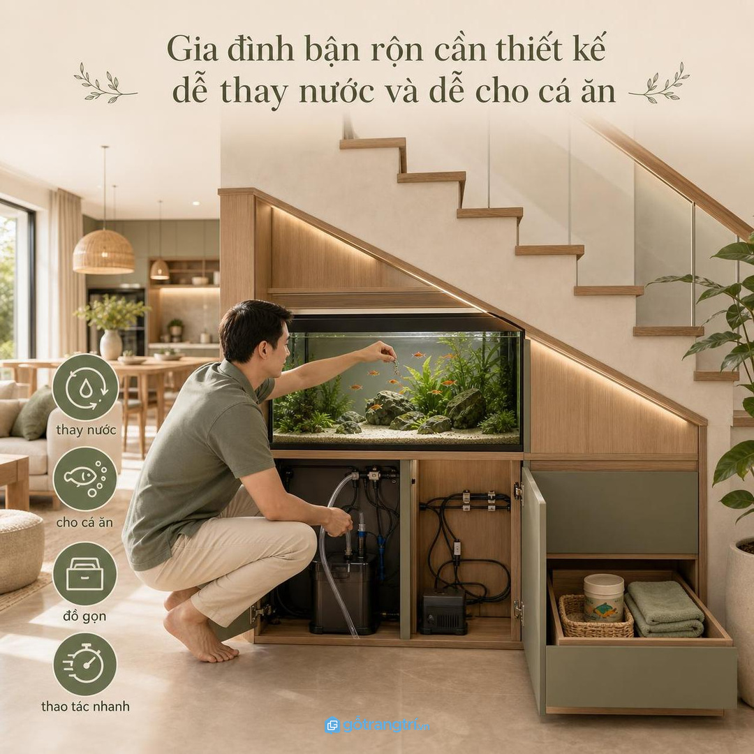 Gia đình bận cần lịch chăm nước thật đơn giản