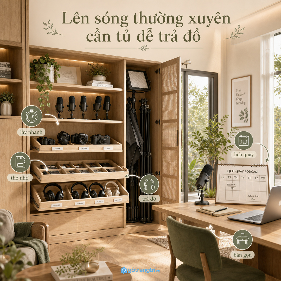 Khoang sạc pin cần thoáng nhiệt và dễ kiểm tra