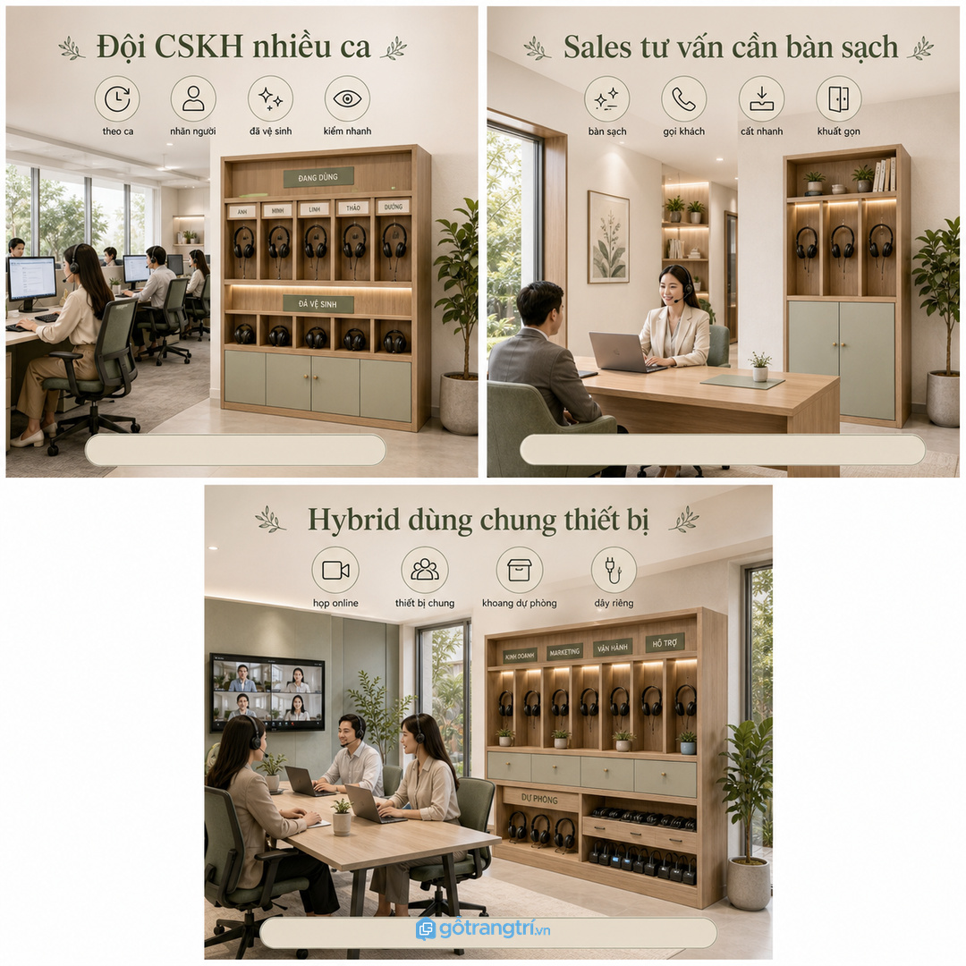 Showroom tư vấn nên giấu thiết bị sau buổi gọi khách