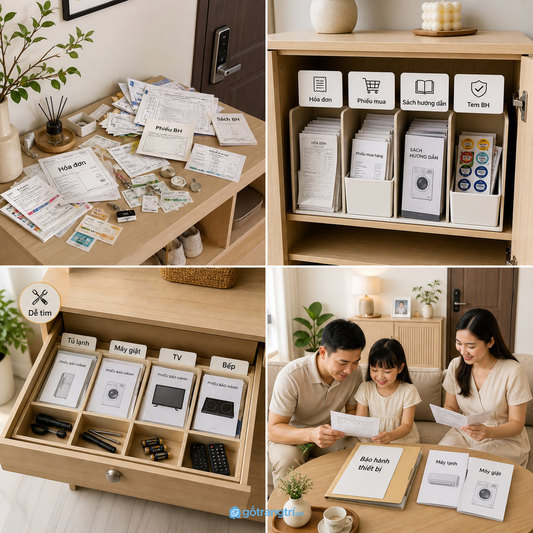 Gia đình có người lớn tuổi cần ngăn khóa nhẹ cho thuốc, kéo, sách hướng dẫn và đồ nhỏ