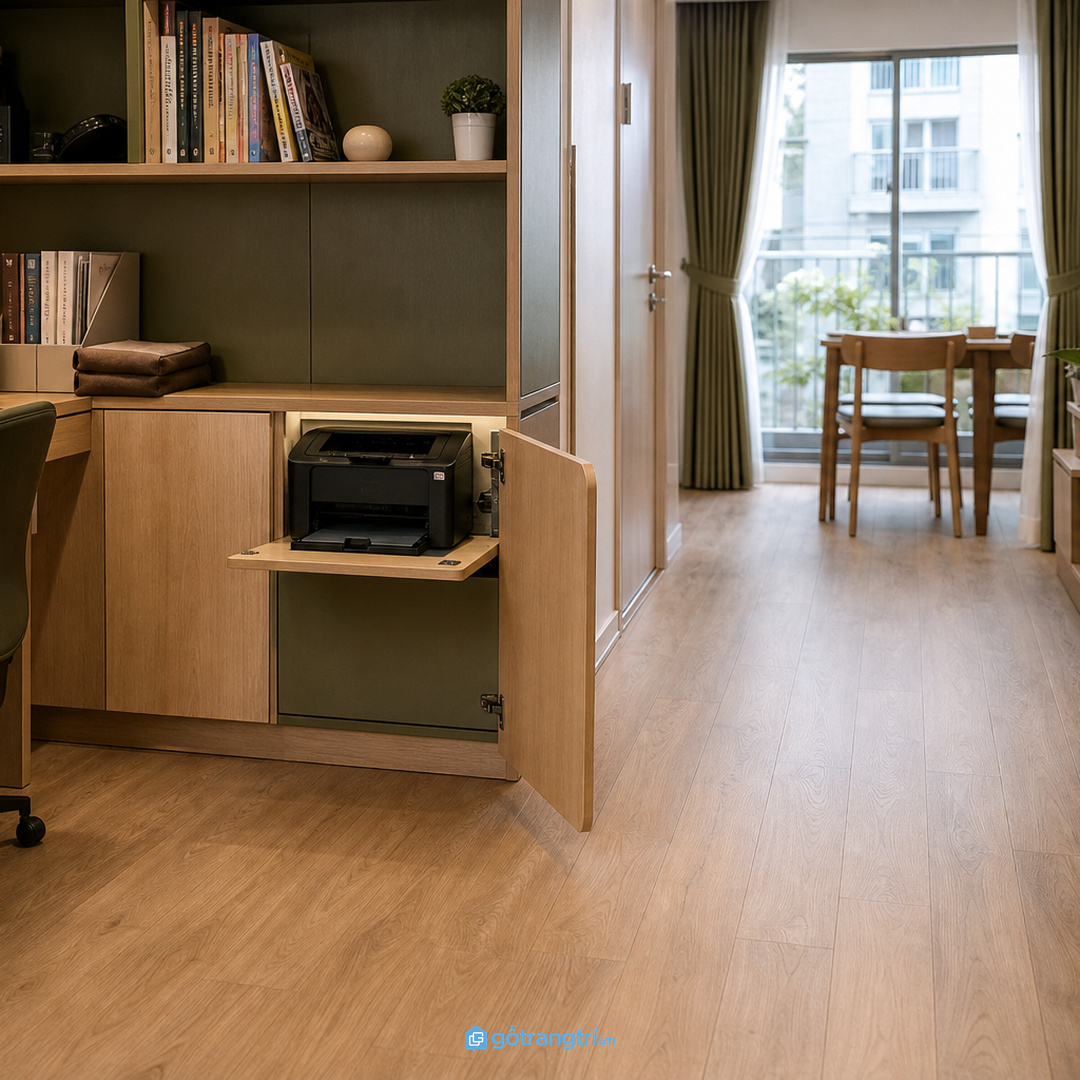Căn hộ đang ở cần tủ gọn thi công, dễ vận chuyển và ít bụi
