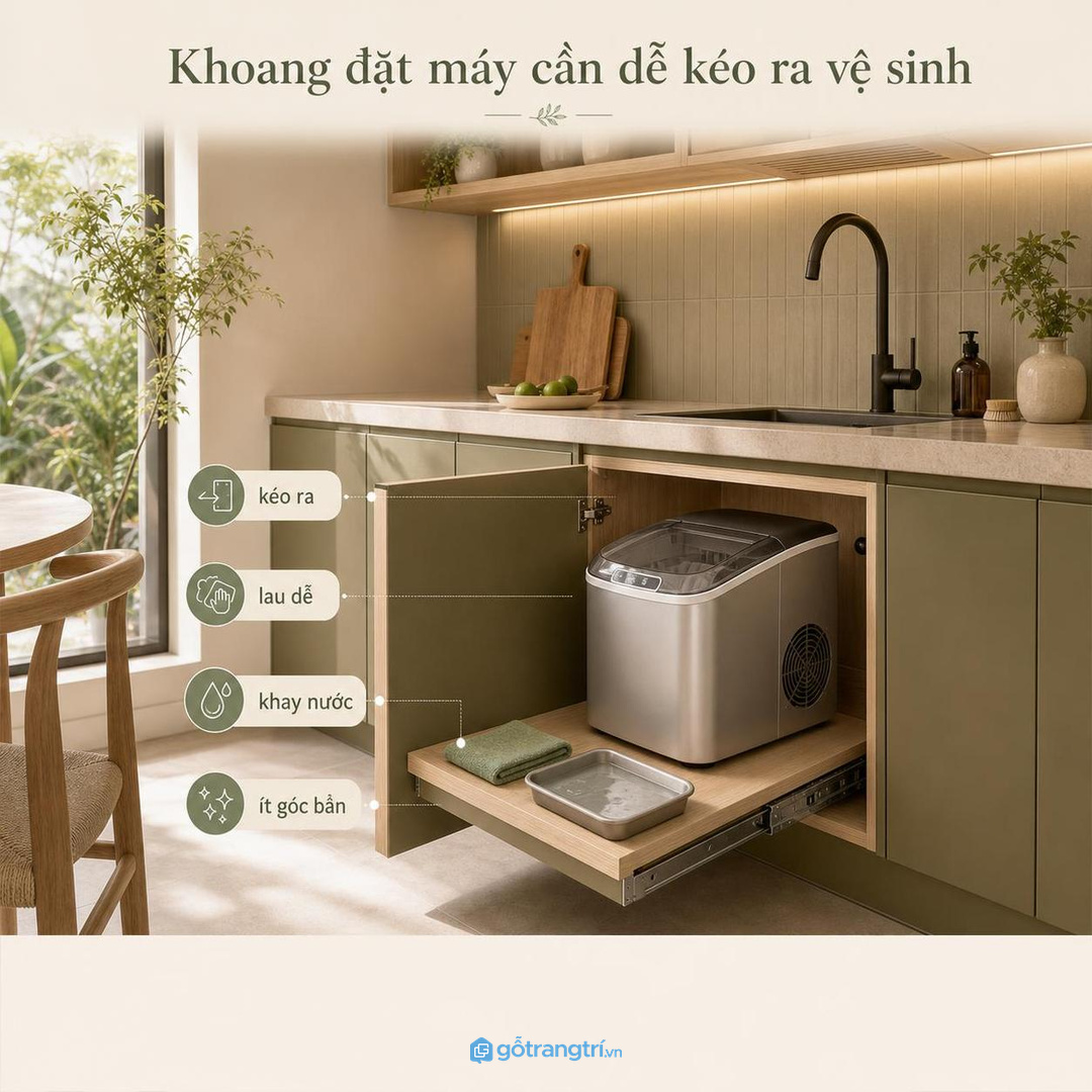 Không phải bếp nào cũng cần máy làm đá âm tủ