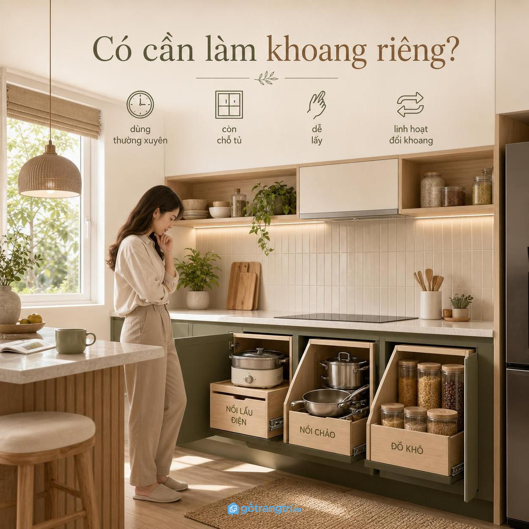 Không phải bếp nào cũng cần khoang riêng cho nồi lẩu điện