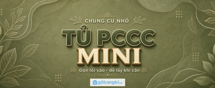 Tủ bình chữa cháy mini cho chung cư nhỏ: gọn lối vào, dễ lấy khi cần