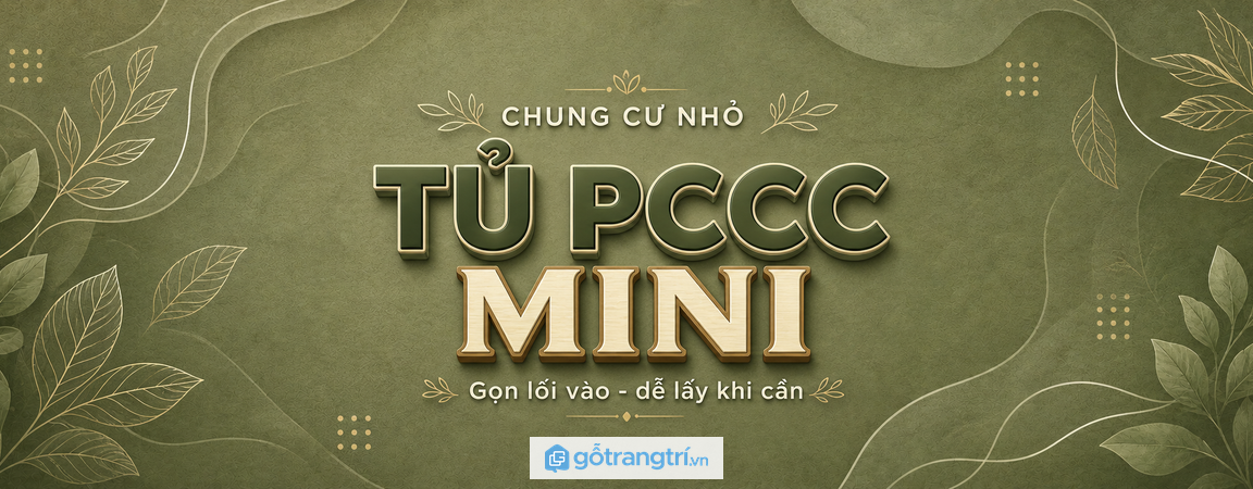 Tủ bình chữa cháy mini cho chung cư nhỏ: gọn lối vào, dễ lấy khi cần