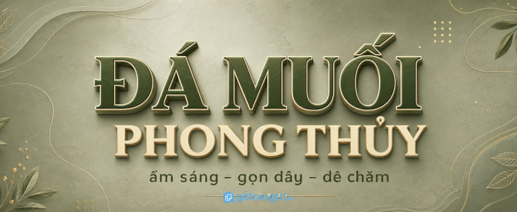 Tủ đá muối phong thủy phòng ngủ nhỏ: ấm sáng, gọn dây và dễ chăm mỗi ngày