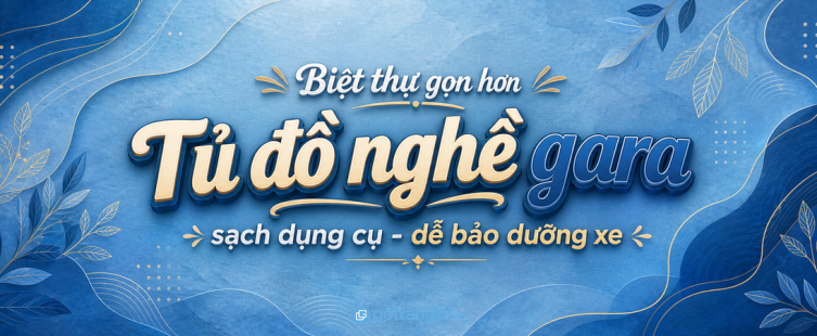 Tủ khăn lau xe gara biệt thự: sạch khăn, gọn hóa chất và chăm xe nhanh hơn