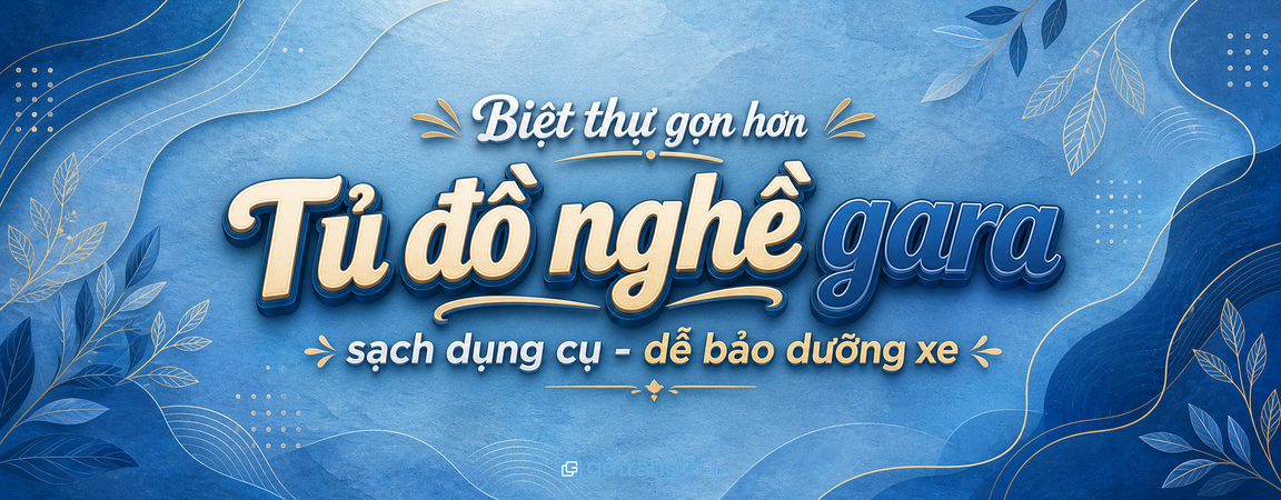 Tủ khăn lau xe gara biệt thự: sạch khăn, gọn hóa chất và chăm xe nhanh hơn