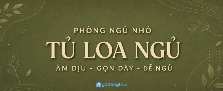 Tủ loa ngủ phòng ngủ nhỏ: âm dịu, gọn dây và dễ ngủ hơn