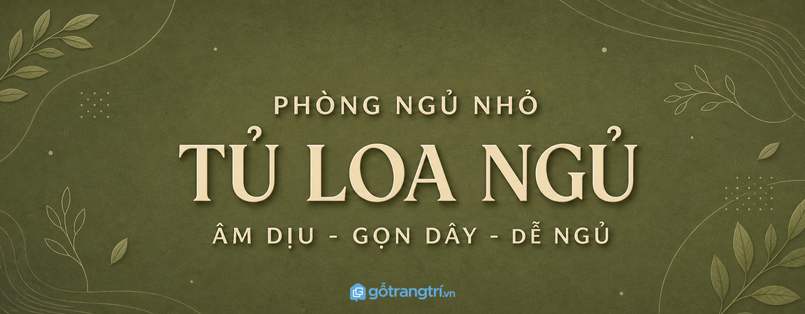 Tủ loa ngủ phòng ngủ nhỏ: âm dịu, gọn dây và dễ ngủ hơn