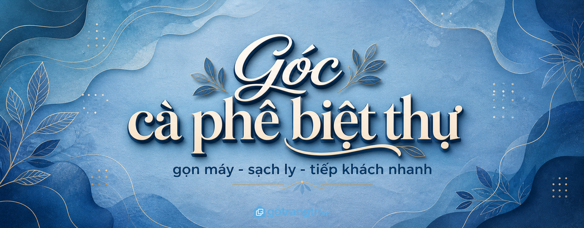 Tủ máy pha cà phê pantry biệt thự: gọn máy, sạch ly và phục vụ khách nhanh