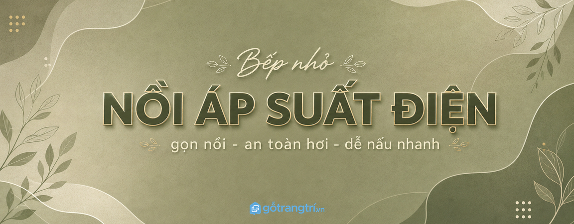 Tủ nồi áp suất điện cho bếp nhỏ: gọn nồi, an toàn hơi và dễ nấu nhanh