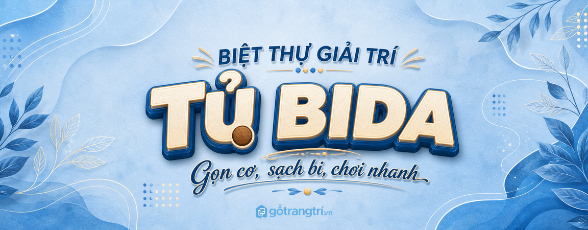 Tủ phụ kiện bi-a biệt thự: gọn cơ, sạch phấn và giữ phòng giải trí luôn sang