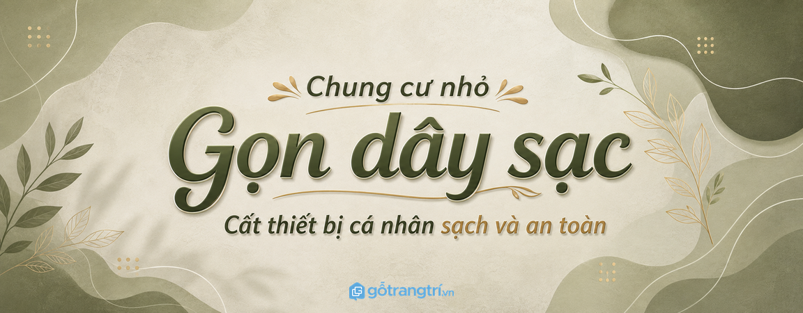 Tủ sạc thiết bị cá nhân cho chung cư nhỏ: gọn dây sạc, sạch mặt bàn và an toàn hơn