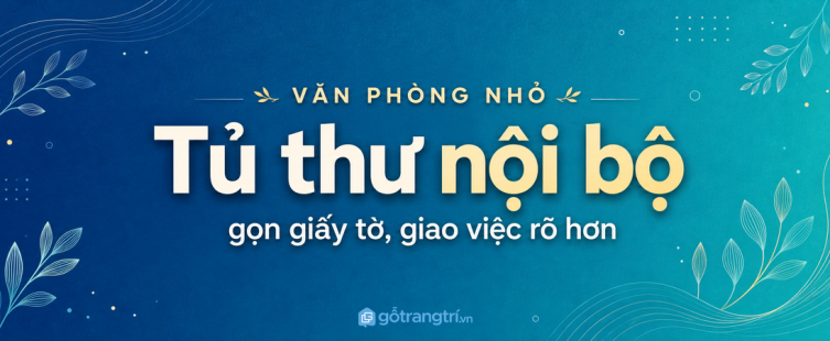 Tủ thư nội bộ văn phòng nhỏ: gọn giấy tờ, giao việc rõ hơn
