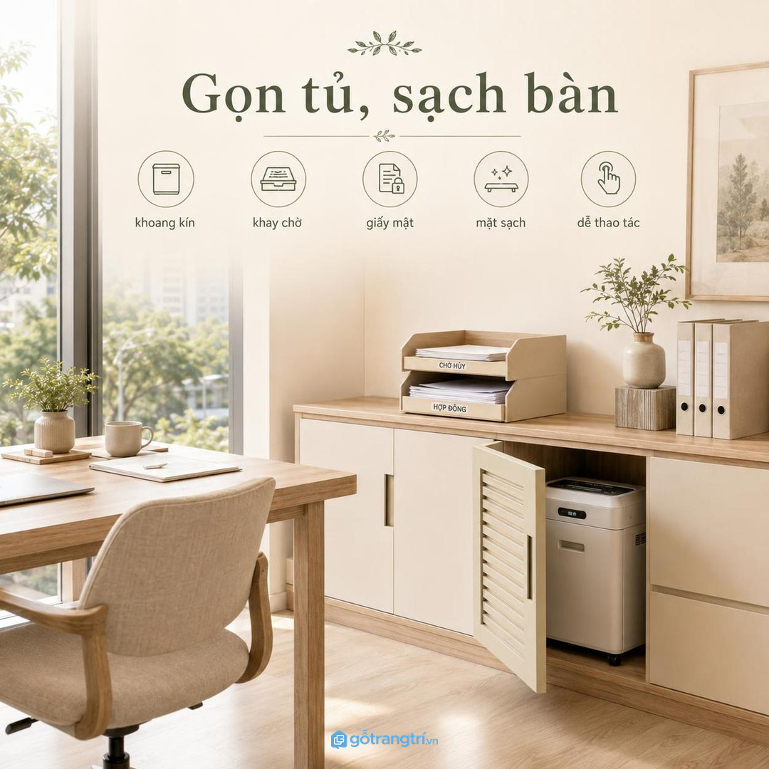 Tủ hồ sơ mật chờ hủy giúp giấy nhạy cảm có chỗ về gọn sạch
