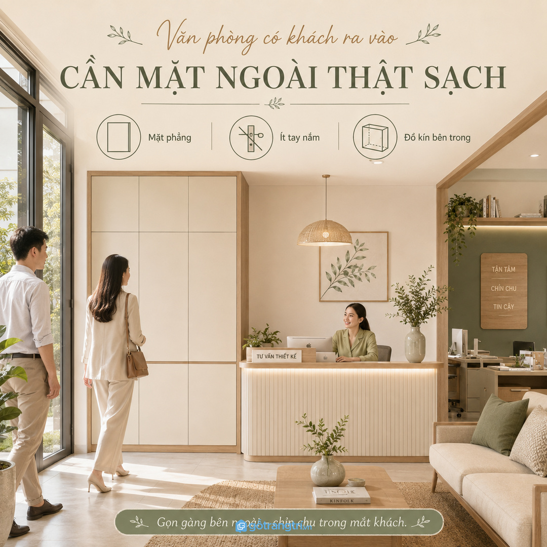 Tủ mũ bảo hiểm nhân viên giúp văn phòng nhỏ gom thiết bị gọn hơn