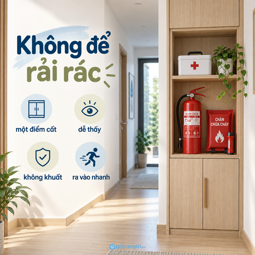 Thiết bị an toàn để rải rác khiến cả nhà khó xử lý nhanh khi cần