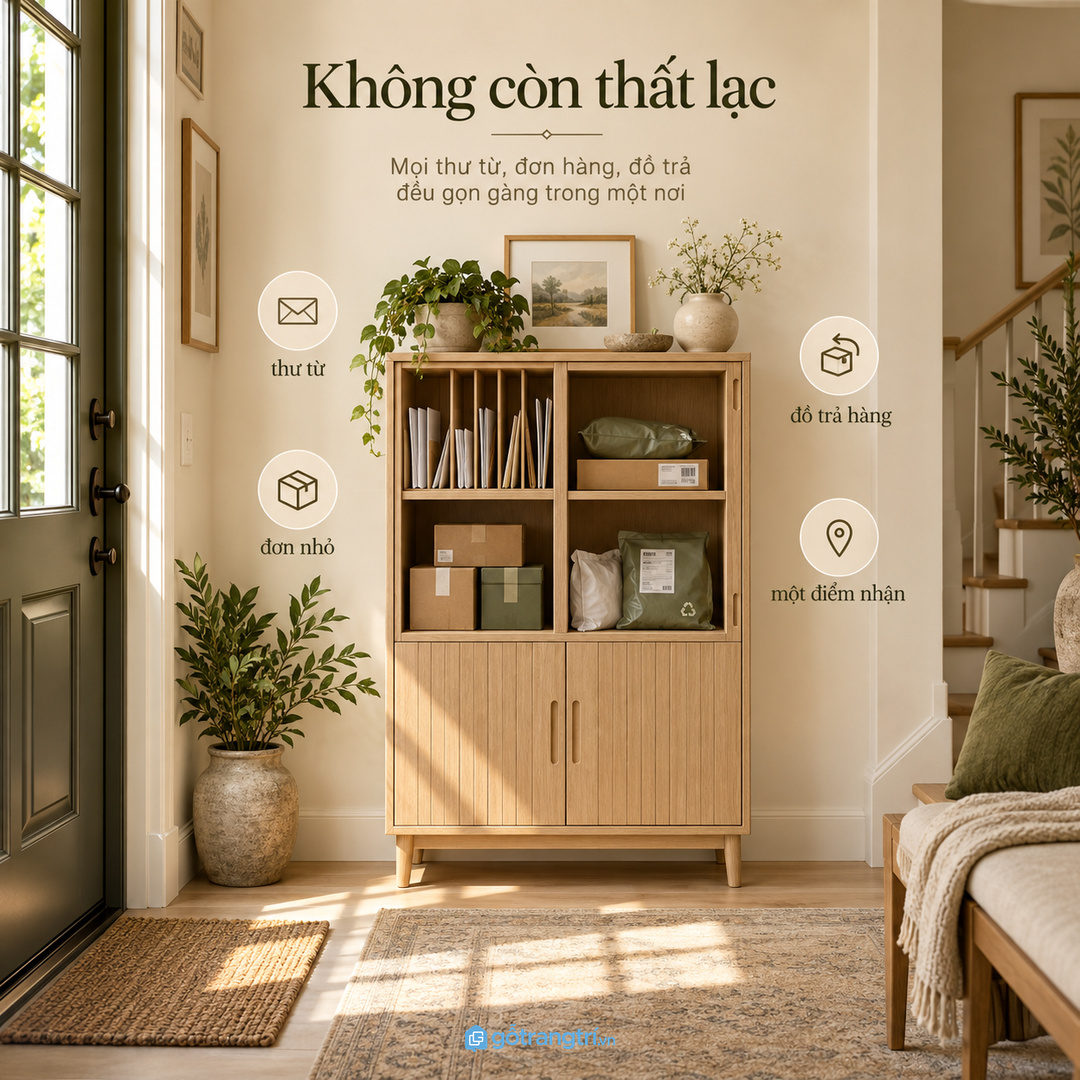 Đơn nhỏ và thư từ để sai chỗ khiến lối vào nhanh rối và dễ thất lạc
