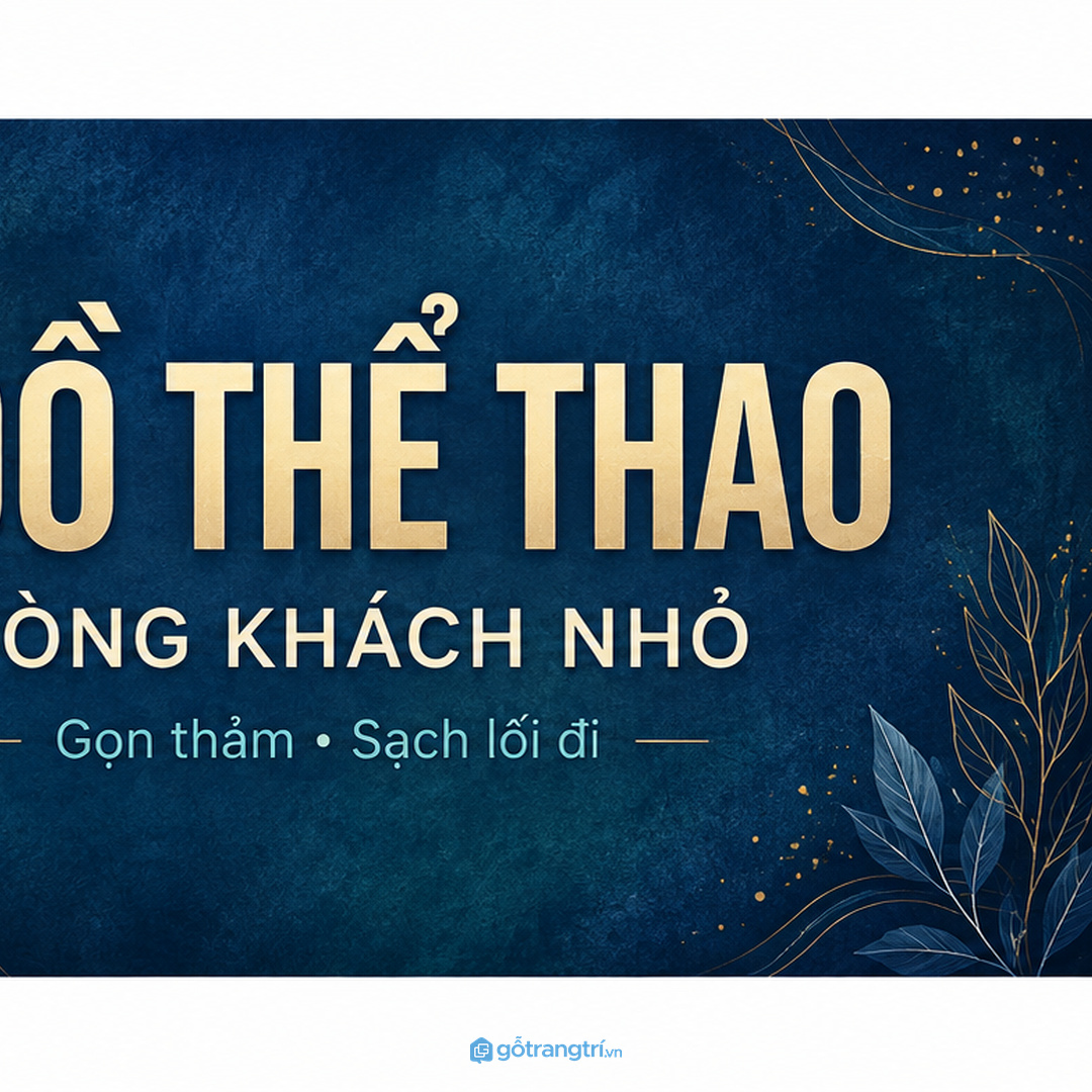 Thảm yoga, tạ tay và dây kháng lực để rải rác làm phòng khách nhanh rối