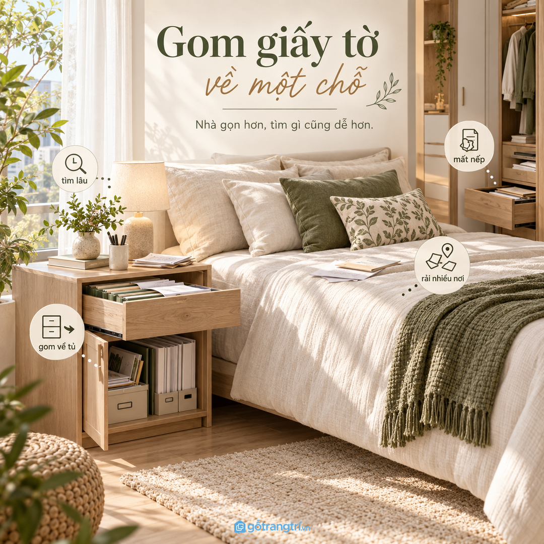 Giấy tờ nhỏ để rải nhiều nơi khiến mỗi lần cần lại mất thời gian tìm