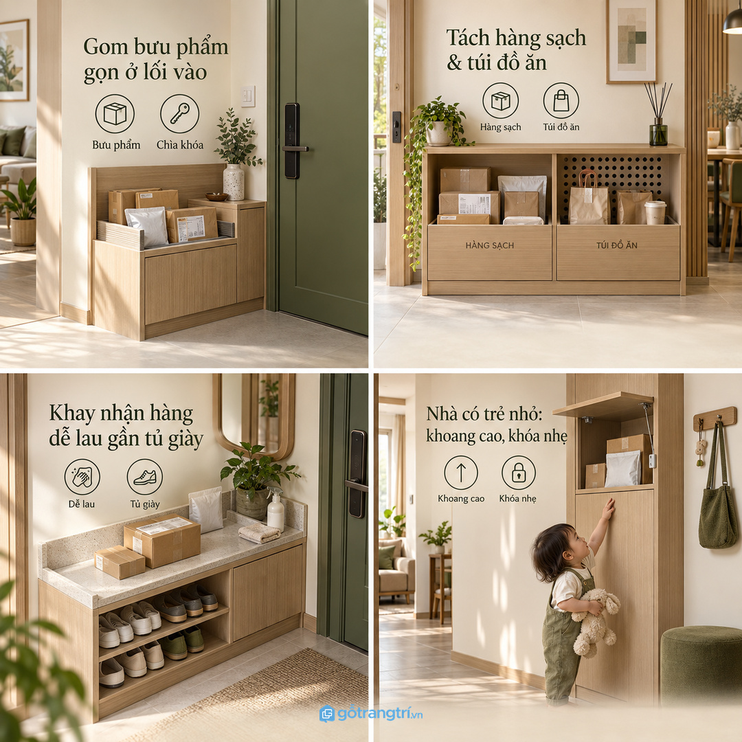 Bưu phẩm để rải ở sàn cửa làm căn hộ nhanh rối và khó kiểm soát