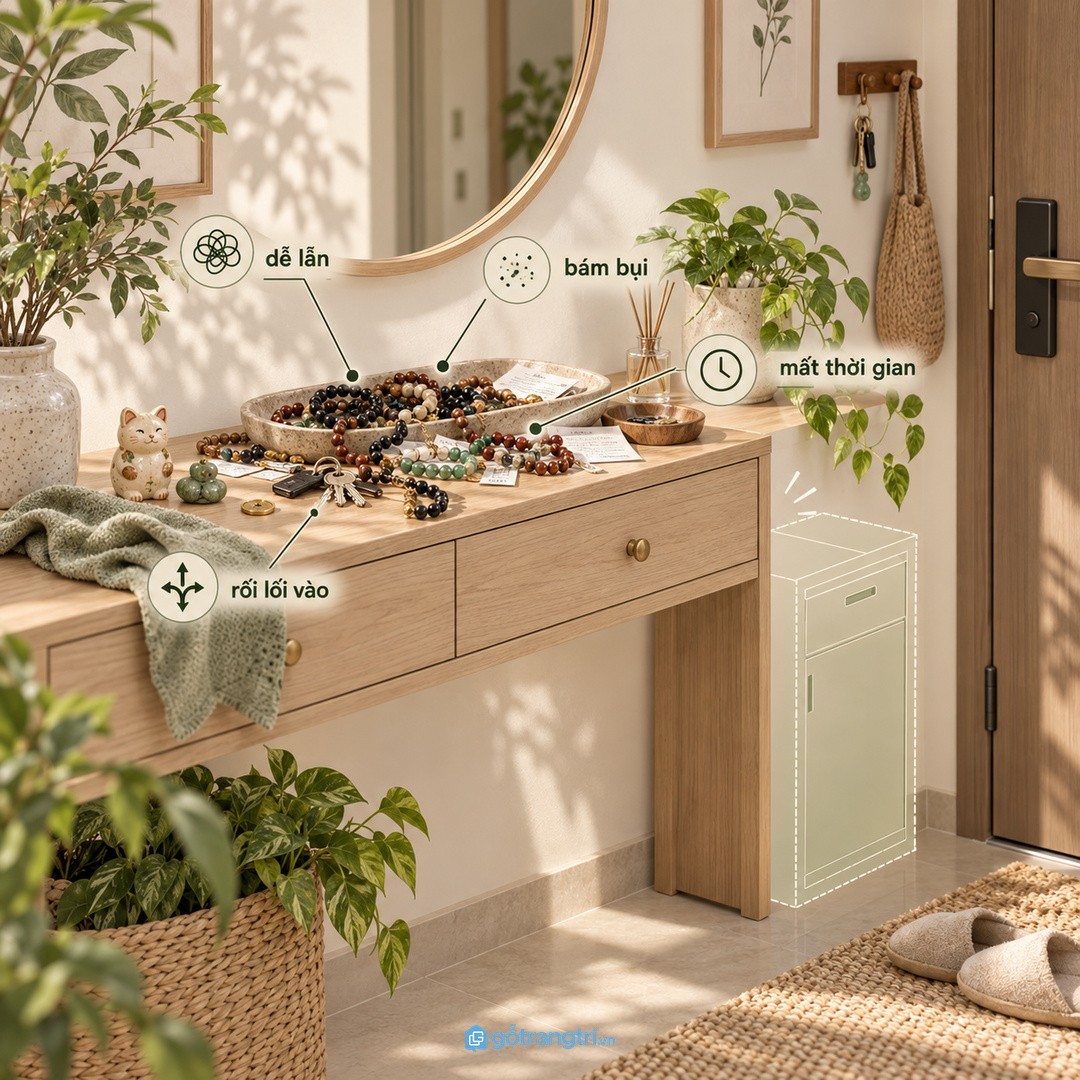 Vòng tay chìa khóa giấy tờ nhỏ để lẫn khiến lối vào nhanh rối